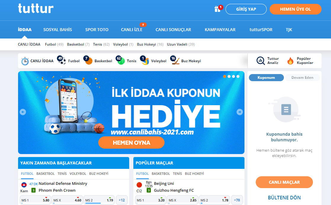 Tuttur Giriş – Tuttur İndir – Bahis Tuttur